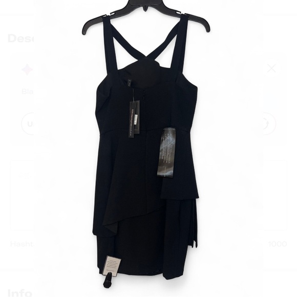 BCBGMaxAzria Black Layered Mini Dress - Picture 2 of 4